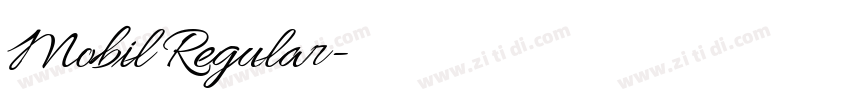 Mobil Regular字体转换 Mobil Regular字体转换